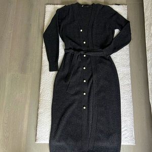 New without tag sandro long dress lana cardigan，size M, 38.